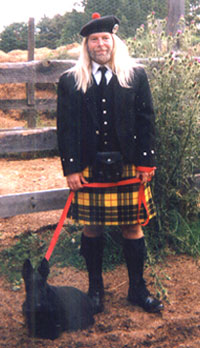 Ike with Scottish Terrier